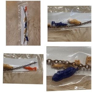 Vintage 1930’s Mr Peanut Celluloid Charm Bracelet. Sealed Dead stock.